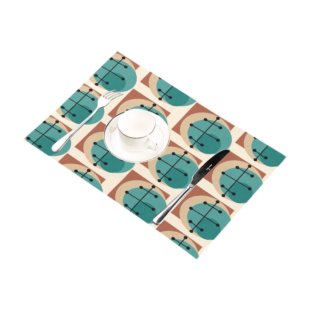 Mid Mod Geometric Retro Table Placemats Placemats One Size