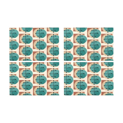 Mid Mod Geometric Retro Table Placemats Placemats One Size