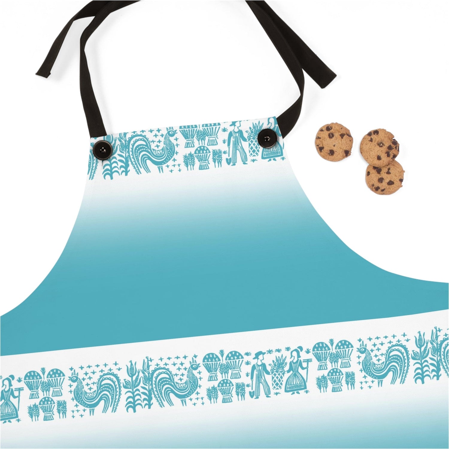 Pyrex Buttermilk Blue, Rooster, Kitsch 50's Retro Kitchen Apron ...