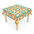 Mid Mod Retro Geometric, Orange, Teal Beige MCM Tablecloth Home Decor One size / White Mid Century Modern Gal