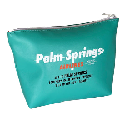 Palm Springs Airlines Travel Pouch  - Aqua