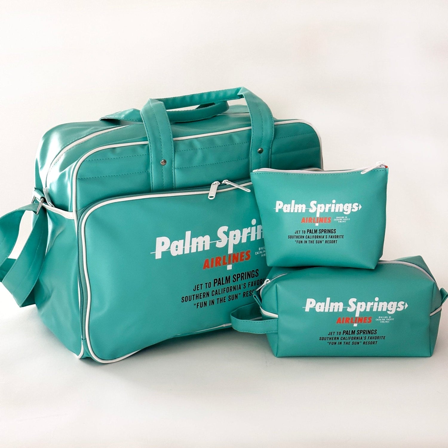Palm Springs Airlines Weekender Bag - Aqua