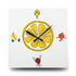 Retro Kitschy Fruit, Cute Mod Kitchen Acrylic Wall Clock Home Decor
