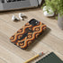 Retro Phone Case, Groovy Brown, Atomic Kitch Cat Tough Smart Phone Cases Phone Case Mid Century Modern Gal