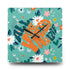 Retro Wild Child Flowers, Mod Daisy, All You Need Is Love, Groovy Acrylic Wall Clock Home Decor