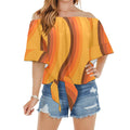 Retro Apparel, Tie At the Waist Flowy Groovy, Mod Blouses