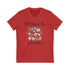 Mid Century Modern Christmas T-Shirt, Most Likely To Be A Starbright Ornaments, Unisex Jersey Short Sleeve V-Neck Tee V-neck S / Red