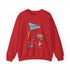 Retro Holiday, Christmas Party, Mid Century Mod, Kitschy Christmas Unisex Heavy Blend™ Crewneck Sweatshirt Sweatshirt S / Red