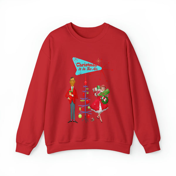 Retro Holiday, Christmas Party, Mid Century Mod, Kitschy Christmas Unisex Heavy Blend™ Crewneck Sweatshirt