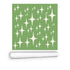 Mid Century Modern Wallpaper, Atomic Starbursts, Green 50& Mid Century Modern Gal