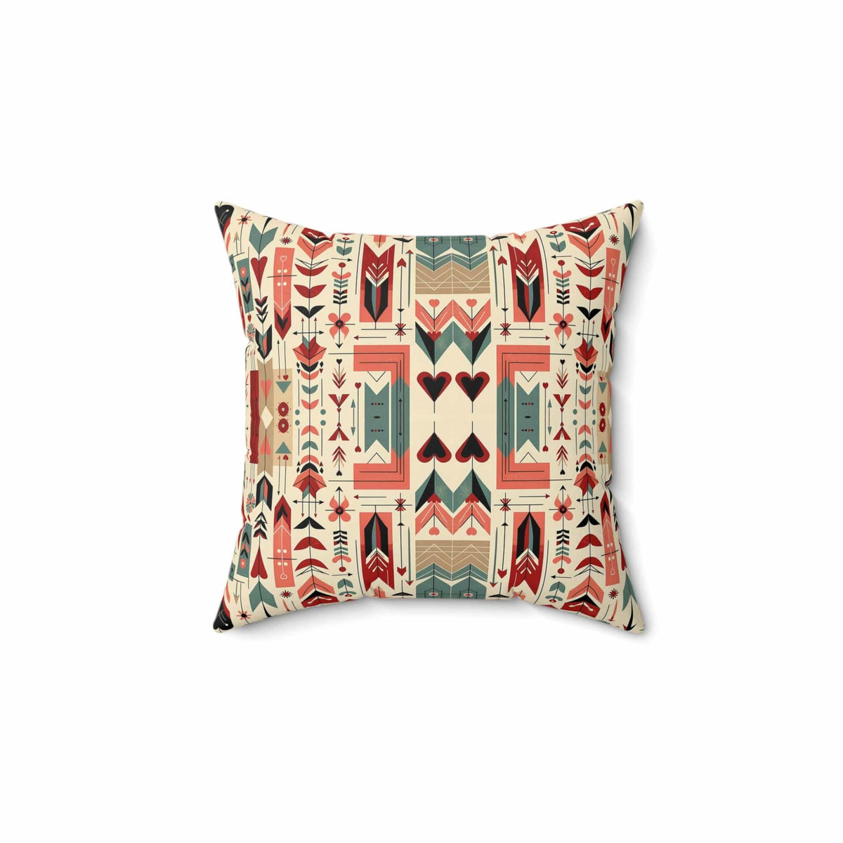 Scandinavian Folk Art Modern Danish Design, Mid Century Modern Pillow And Insert Home Decor
