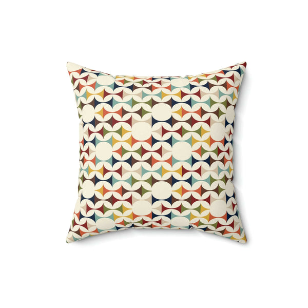 Scandinavian Modern Danish, Geometric Retro Mod Pillow