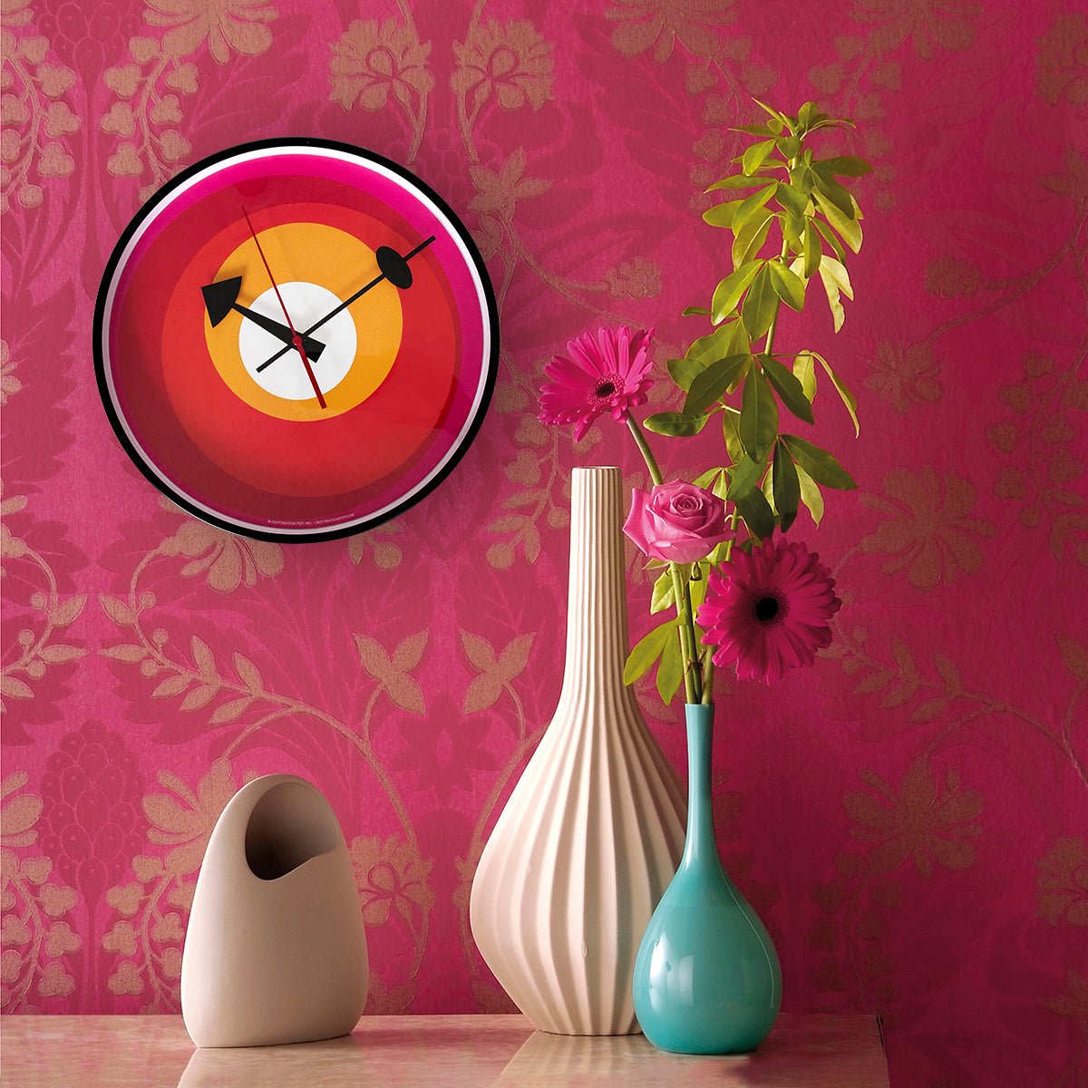 Spiral Sun Wall Clock