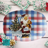 Vintage Santa Claus Christmas Platter, 50s Santa, Kitschy Holiday Party Tableware - Mid Century Modern Gal