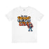 In My Hippie Era, 70s Retro Groovy Peace Out, Hippie Girl, Hipster Short Sleeve Tee T-Shirt White / S