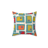 Mid Century Modern, Color Block, Tropical Hotel Vibes, Retro, Blue, Green, Orange, Mustard Yellow, Atomic 50&