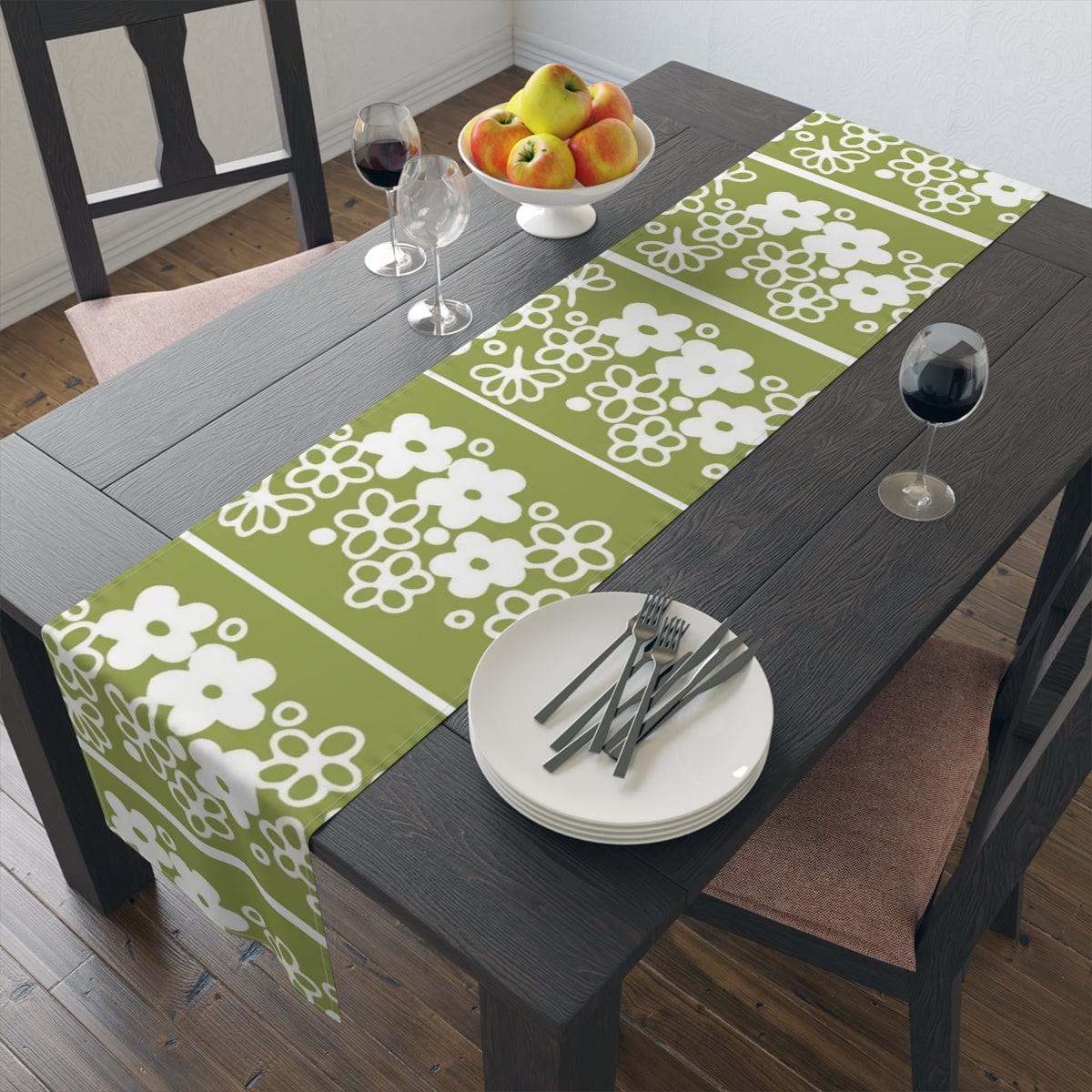 Spring Blossom, Collection, Dining Room, Kitchen, Side Board, Table Runner (Cotton, Poly) Home Decor 16&quot; × 72&quot; / Cotton Twill