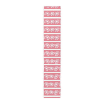Pretty Pink Daisy, Collection, Kitchen, Dining Room, Side Board Table Runner Home Decor 16&quot; × 90&quot; / Polyester