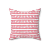 Pink Retro Daisy, Pyrex Lover, Collector, Mid Mod Pillow And Insert Home Decor 18" × 18"