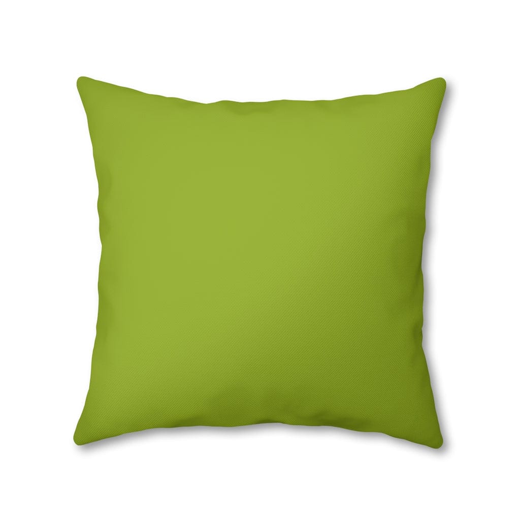 Retro Green, Minimalist, Mid Century Modern Spun Polyester Pillowcase Home Decor 18&quot; × 18&quot;