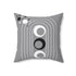 Retro, Mid Mod, Modernist, Minimalist, Gray, Black, Abstract, Boho, Mid Mod MCM Home Decor, Pillow Cushion And Insert Home Decor 18" × 18"