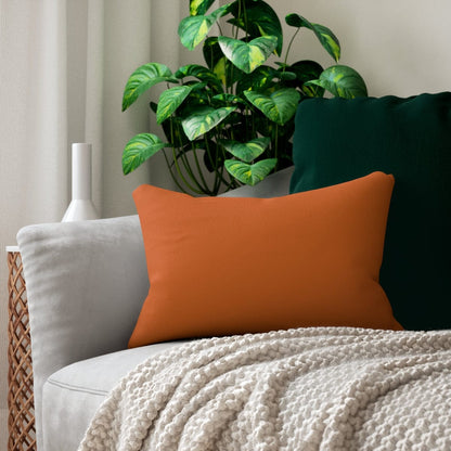 Orange Retro Lumbar Pillow Home Decor 20&quot; × 14&quot;