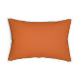 Orange Retro Lumbar Pillow Home Decor 20" × 14"