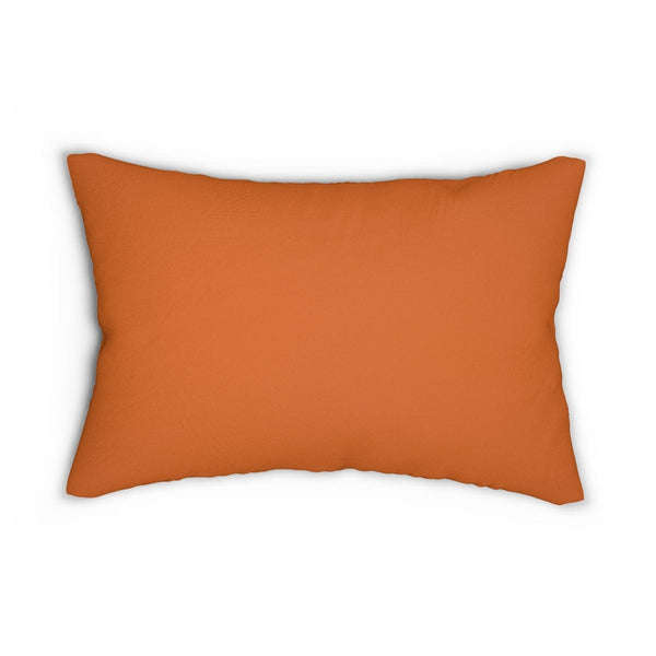 Mid Mod Orange Retro Lumbar Pillow