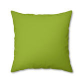 Retro Green, Minimalist, Mid Century Modern Spun Polyester Pillowcase Home Decor 20" × 20"