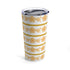 Butterfly Golden Yellow Pyrex Lover, Collector, Water, Coffee, Tea Tumbler 20oz Mug 20oz
