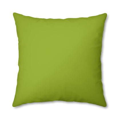Retro Green, Minimalist, Mid Century Modern Spun Polyester Pillowcase Home Decor 24&quot; × 24&quot;