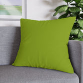 Retro Green, Minimalist, Mid Century Modern Spun Polyester Pillowcase Home Decor 26" × 26"
