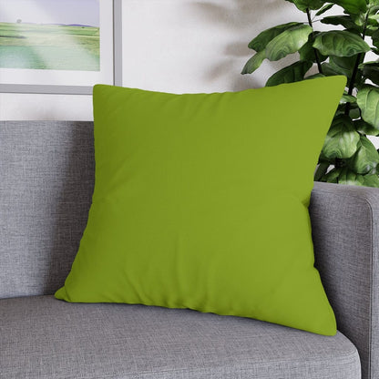 Retro Green, Minimalist, Mid Century Modern Spun Polyester Pillowcase Home Decor 26&quot; × 26&quot;