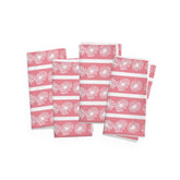 Pink Retro Daisy, Pyrex Lover, Collector, Mid Mod Napkins Accessories 4-piece set / White / 19" × 19"