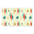 Mid Century Modern Atomic Franciscan Retro MCM Mid Mod, Creamy Beige, Teal, Aqua, Mustard Yellow Area Rug Home Decor 60" × 36"