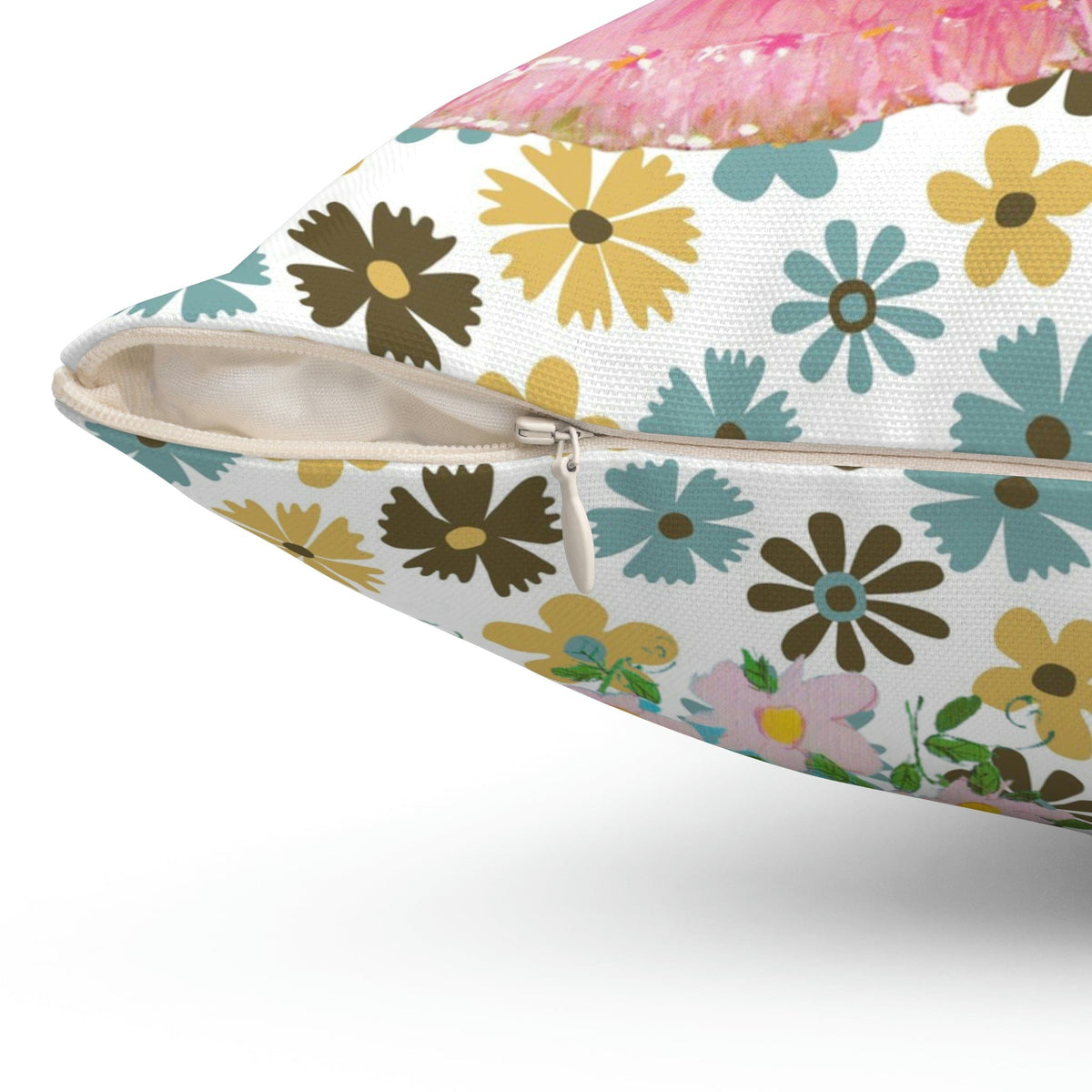 70's Flower Power, Sweet Flower Girls, Retro Mod Daisy Pillow Gift Home Decor