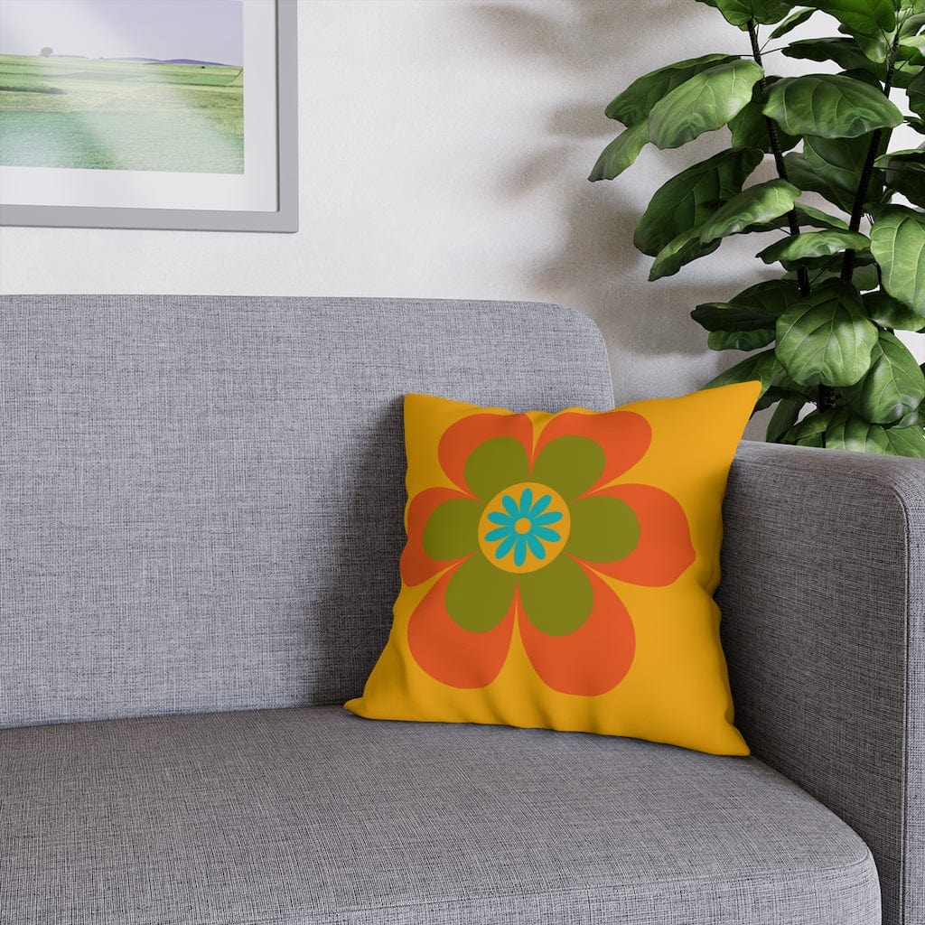 70's Groovy Flower, Mod Daisy, Couch Cushion PILLOW Case Home Decor