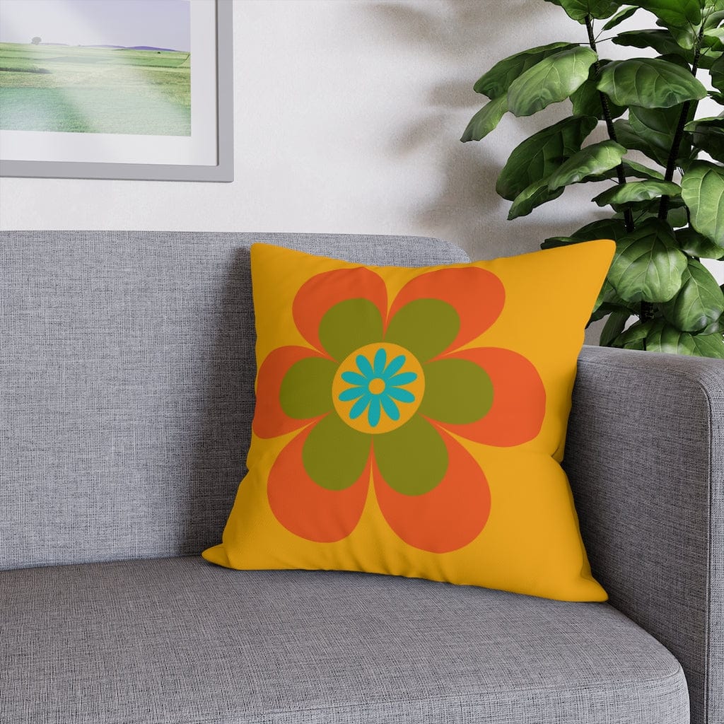 70's Groovy Flower, Mod Daisy, Couch Cushion PILLOW Case Home Decor