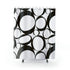 Mid Mod, Black And White, Retro Geometric Circle Minimalist  Shower Curtain Home Decor 71" × 74"