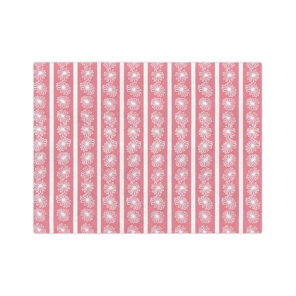 Mod Daisy Pretty Pink Daisy, Cozy Velveteen Minky Blanket