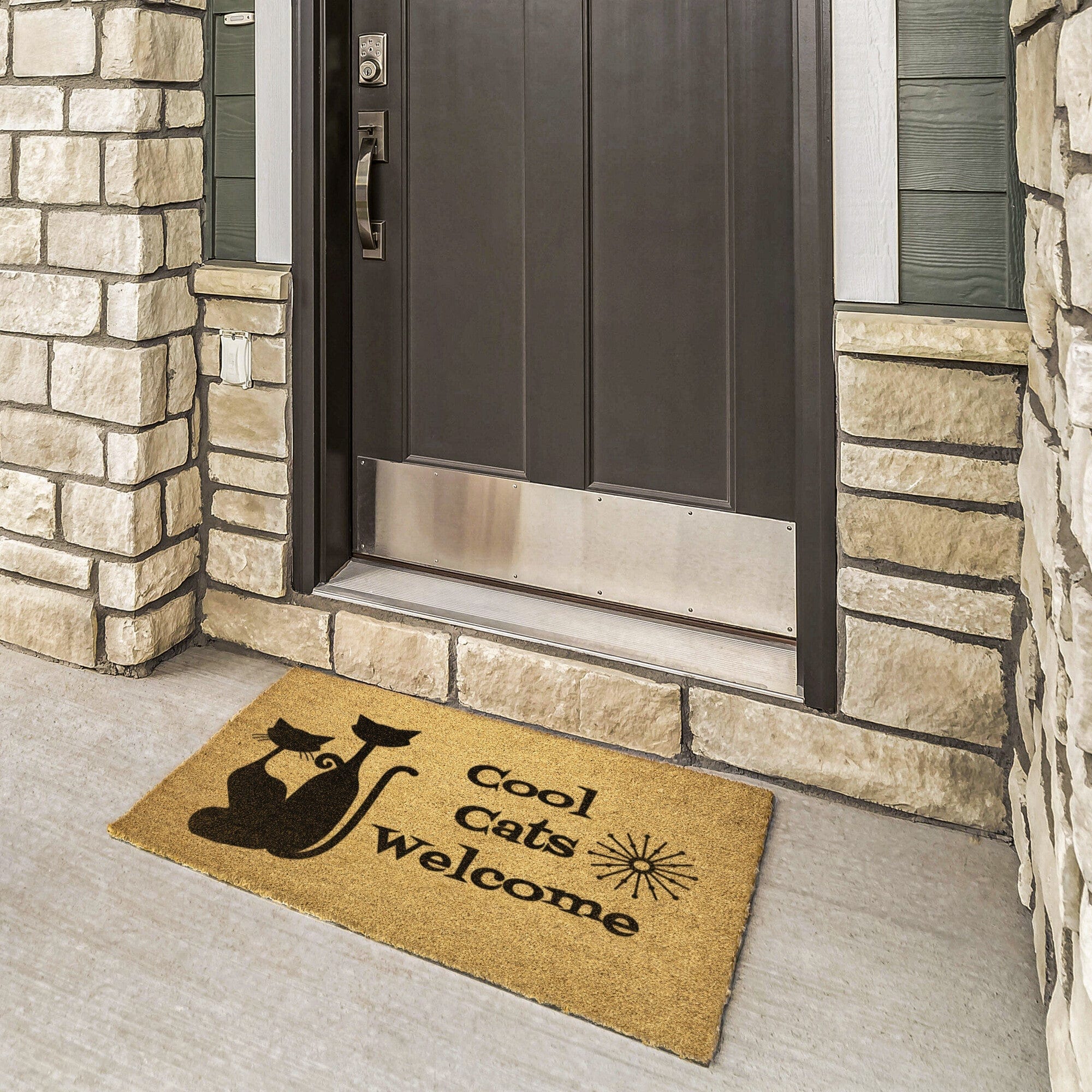 Atomic Cat Cool Cats Welcome Mat Mid Century Modern Home Goods
