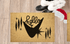 Atomic Kitty, Hello, Mid Century Modern Welcome Mat Home Goods