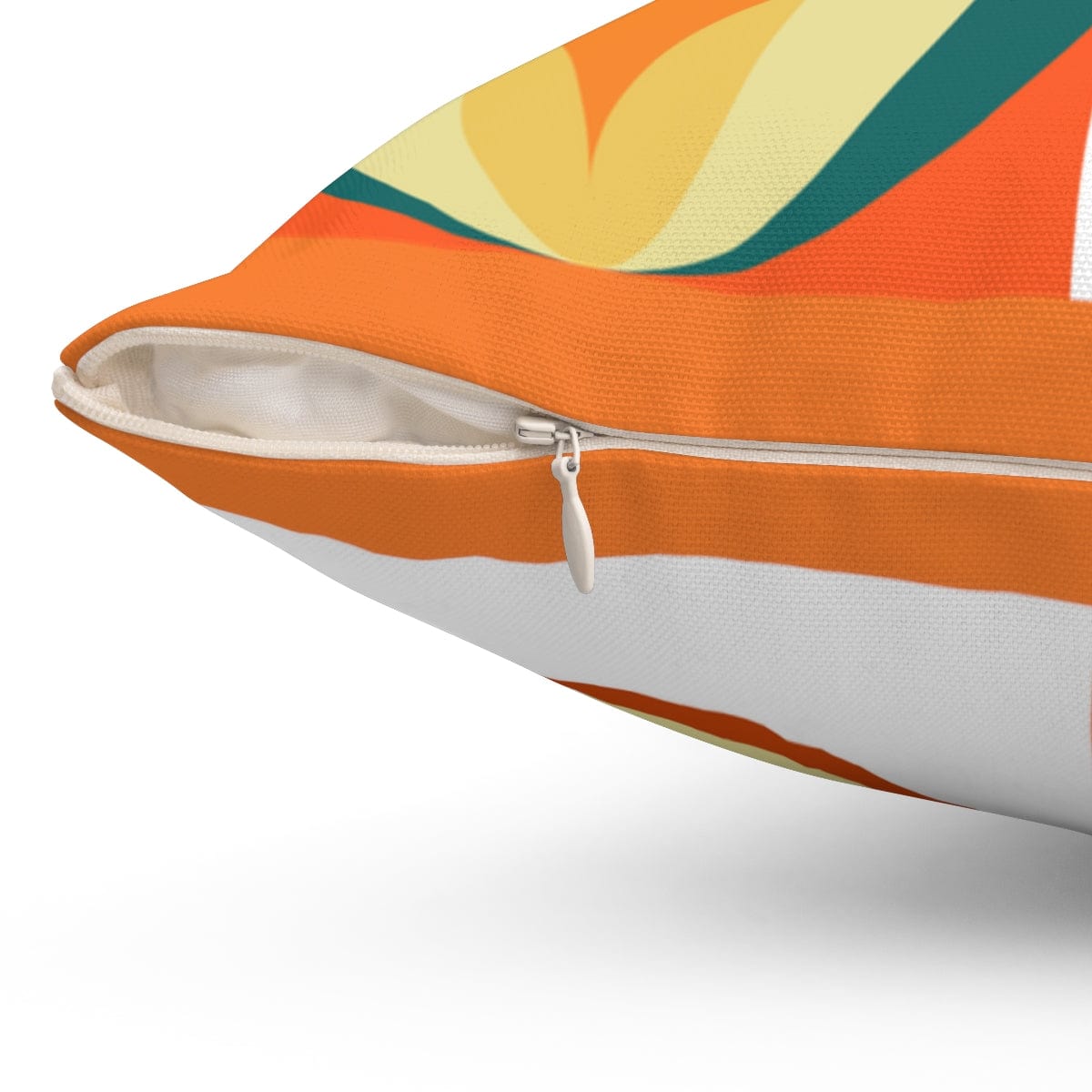 Atomic Mid Century Modern, Orange, Real, Mustard Yellow, Orange, Geometric, Groovy Abstract