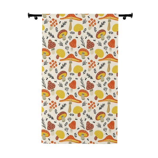 Mid Century Modern, Mushroom, Purist, Groovy 70's Orange, Brown, Kitchen, Bedroom, Living Room, Nursery MCM Home Window Curtains