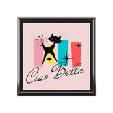 Ciao Bella, Atomic Cat, Retro Mid Mod Keepsake, Hello Beautiful Jewelry Box Home Decor