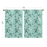 Atomic Cats, Whimsical Mid Century Modern Boomerangs, Kitshy 50s Vintage Style Window Curtains (two panels) - Mid Century Modern Gal