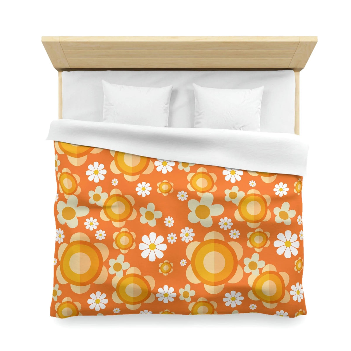Flower Power 70's Groovy King Or Queen Retro Duvet Cover Home Decor