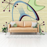 Mid Century Modern Wallpaper, 1950& Mid Century Modern Gal