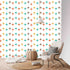 Atomic Age Unique Home Decor Peel And Stick Mid Century Modern, Mid Mod MCM Wall Murals Wallpaper H96 x W100