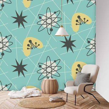 Mid Century Modern Wallpaper Peel and Stick Wall Paper Murals – Mid ...